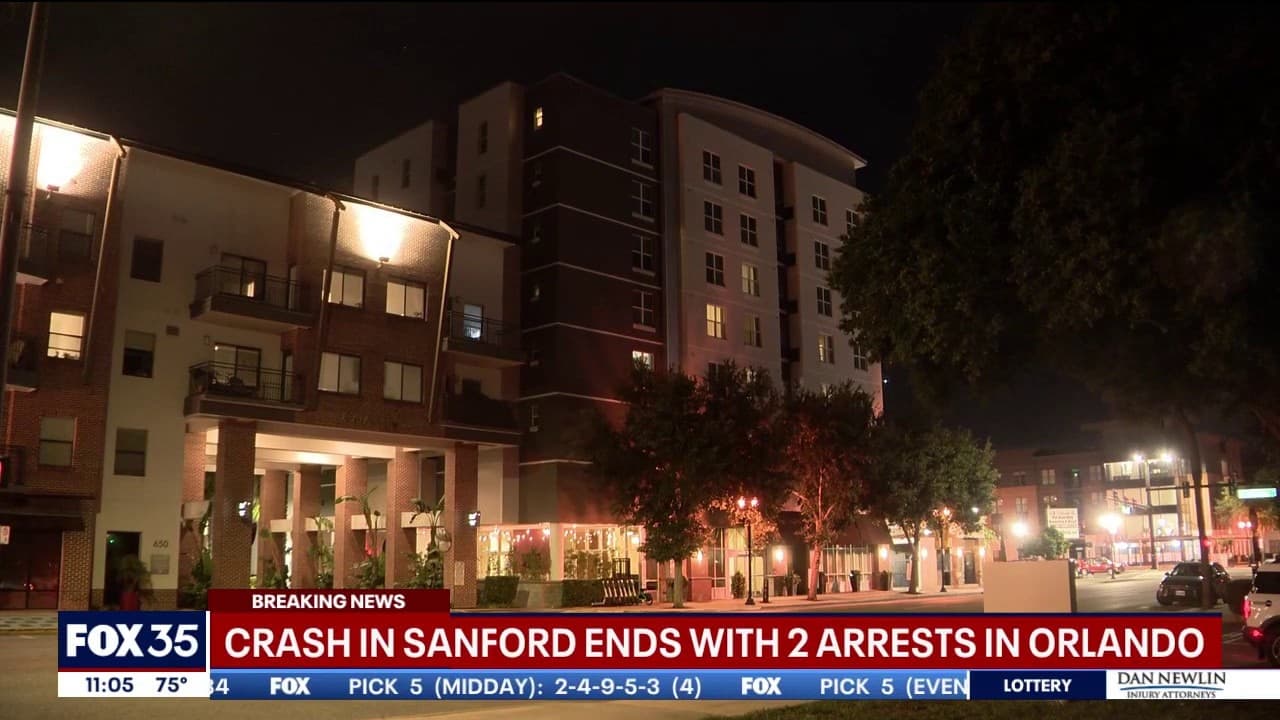 Sanford crash and fistfight leads to Orlando chase, two arrests
