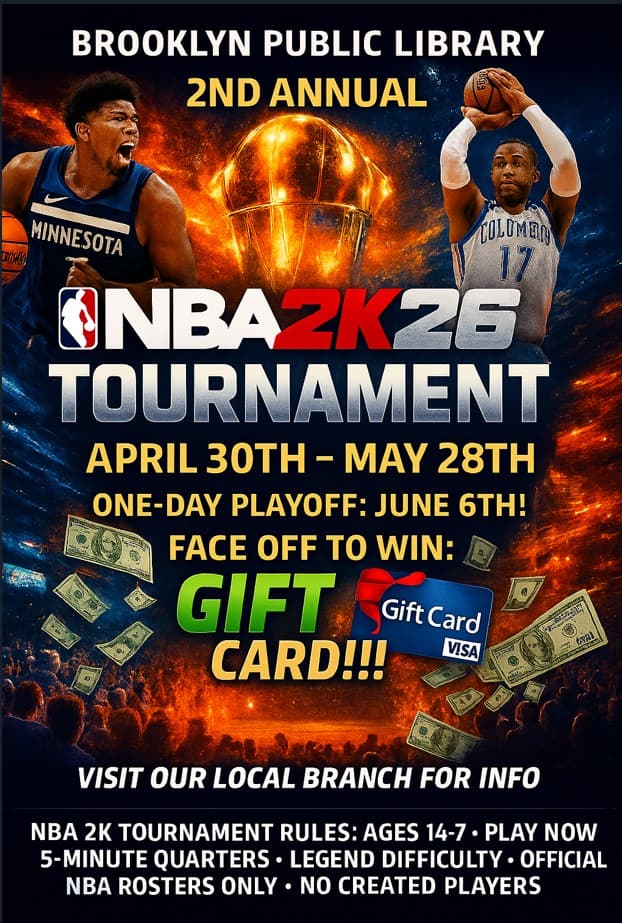 Brooklyn Public Library hosts second annual NBA 2K26 teen tournament