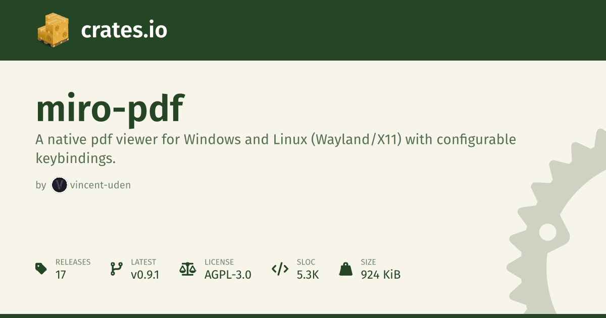 Miro PDF 0.9.0 adds multi-page viewing to Rust reader
