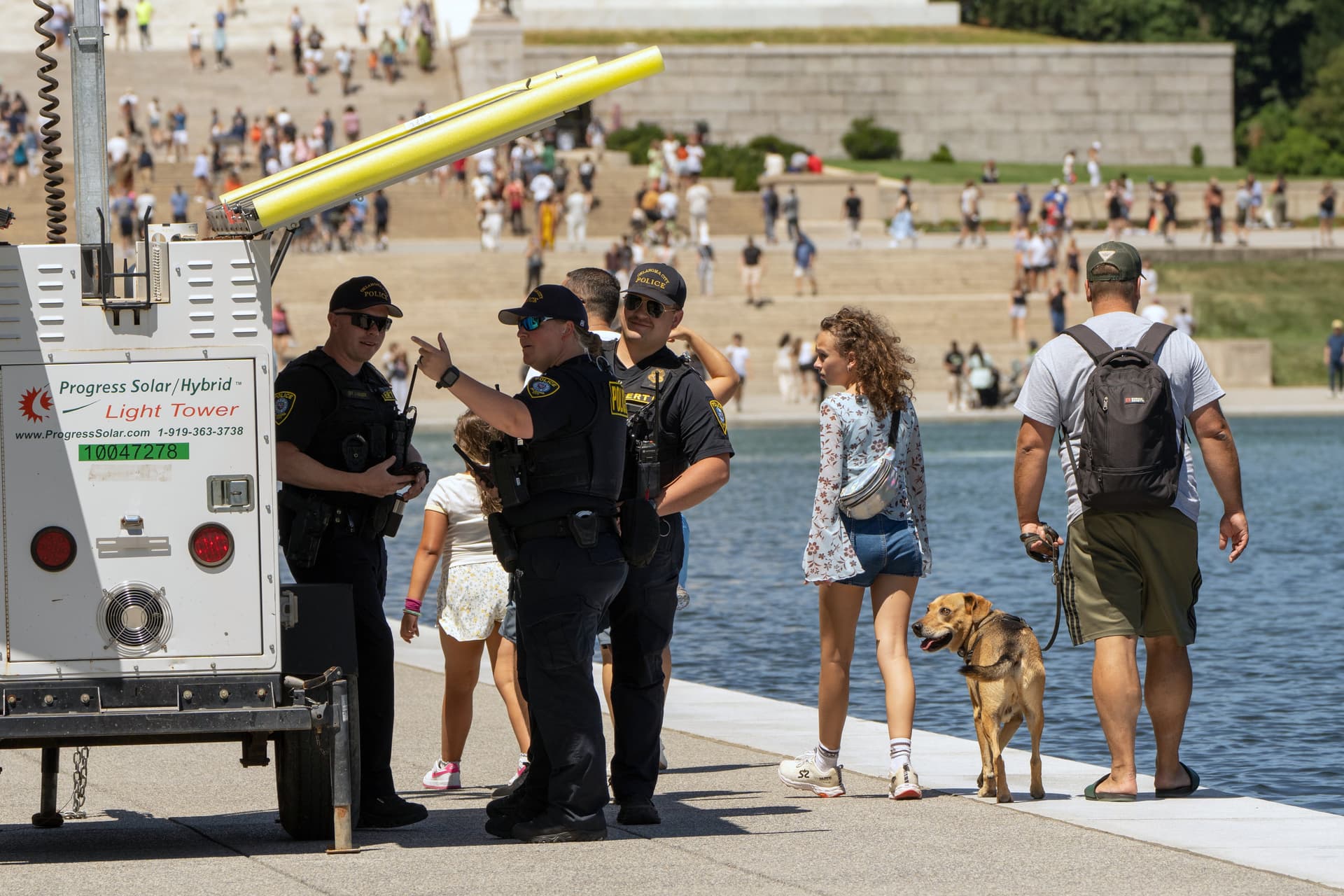 Former Olympian arrested at Reflecting Pool denies vandalism claims