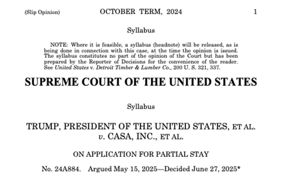 Supreme Court limits nationwide injunctions, boosting Trump's powers