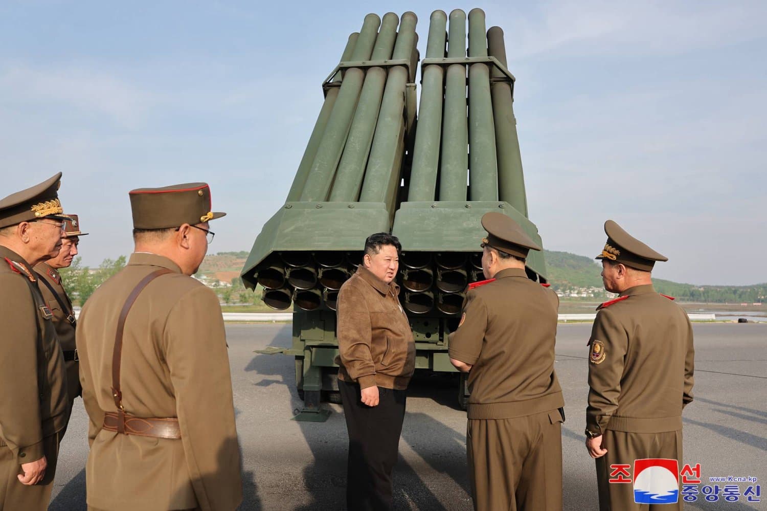 Kim Jong-un watches test of upgraded North Korean rocket launcher