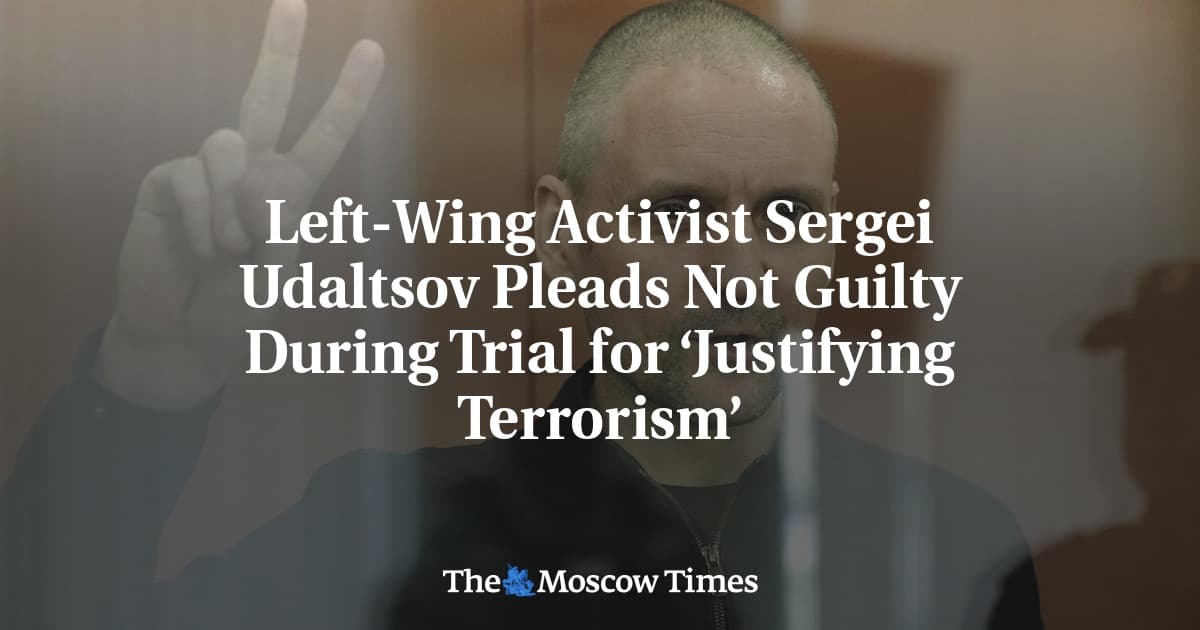 Russian Court Sentences Sergei Udaltsov to Six Years in Prison