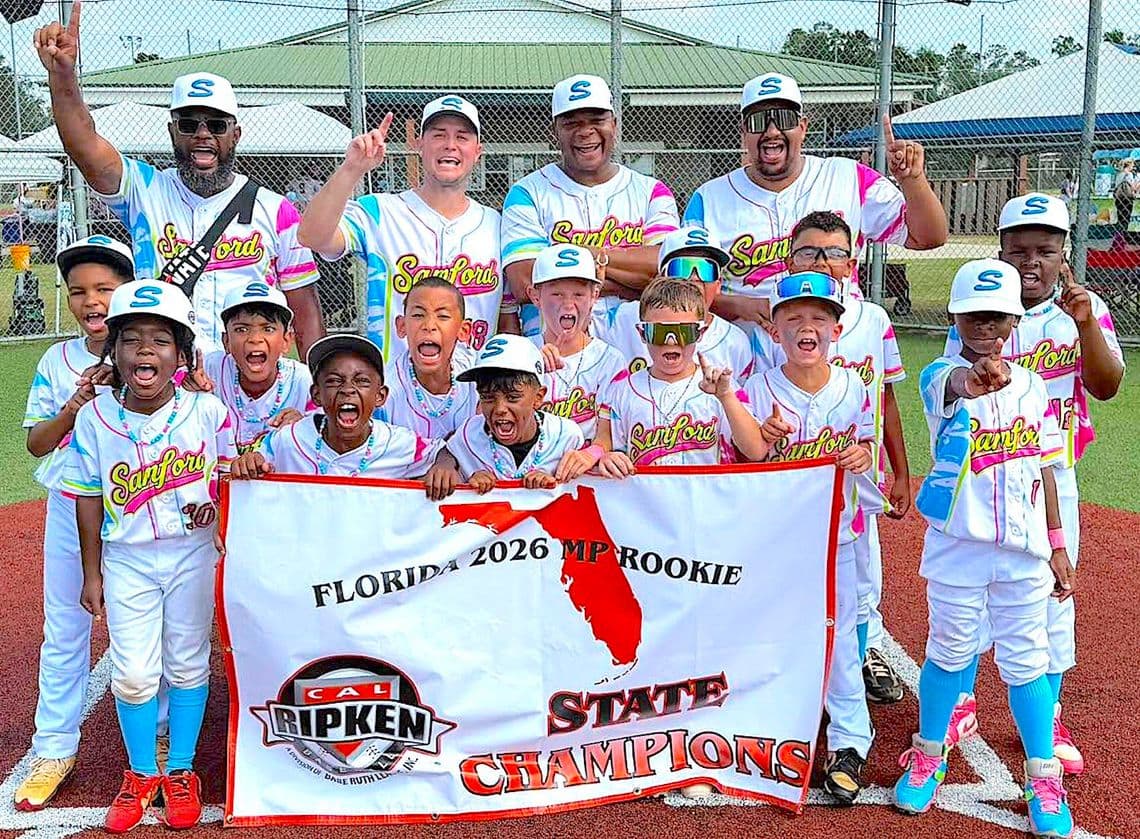 Sanford Babe Ruth 8U wins first state title, advances to regional
