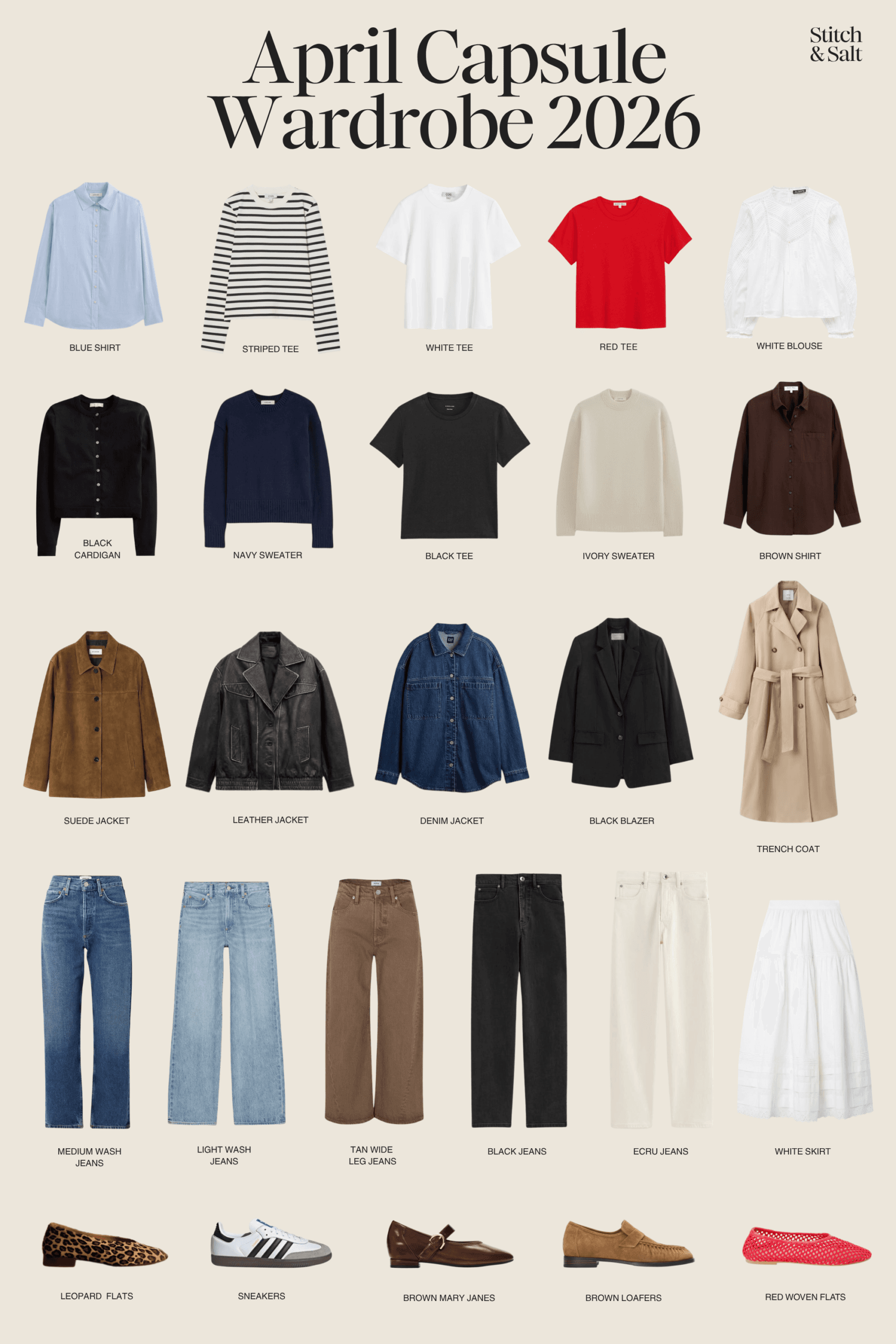 Spring Capsule Wardrobe: April 2026