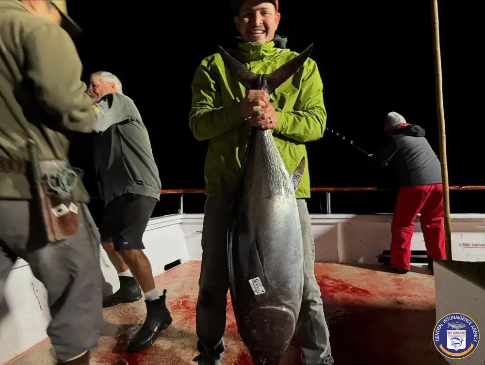 San Diego-based Pacific Voyager Lands First Bluefin of 2026, 50-60 lb