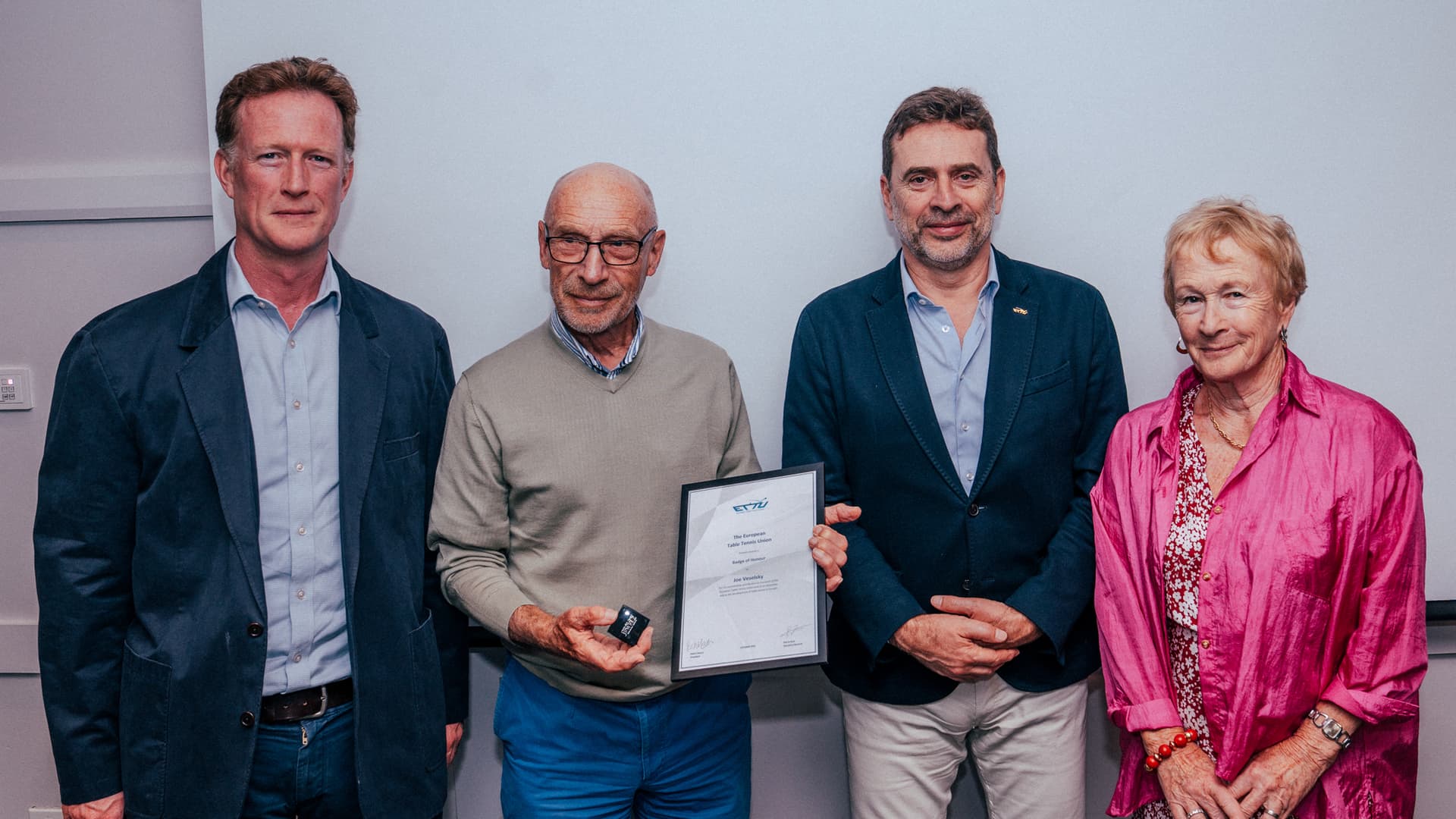 Dublin event honors Josef Veselsky's legacy in European table tennis