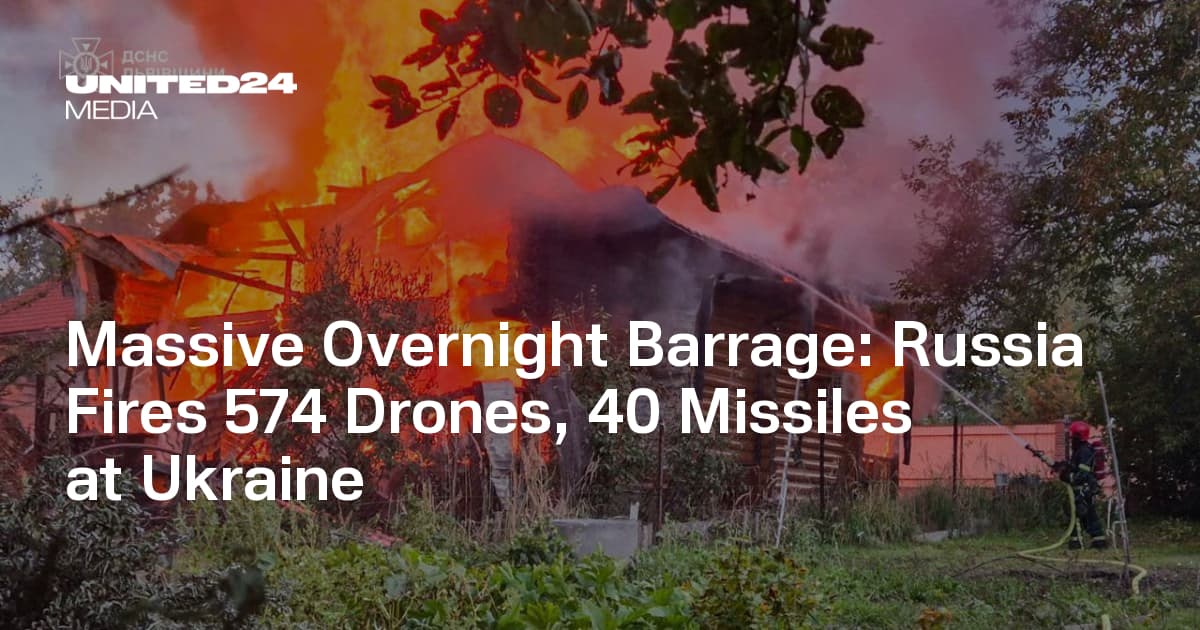 Russia mounts massive overnight drone and missile barrage on Ukraine
