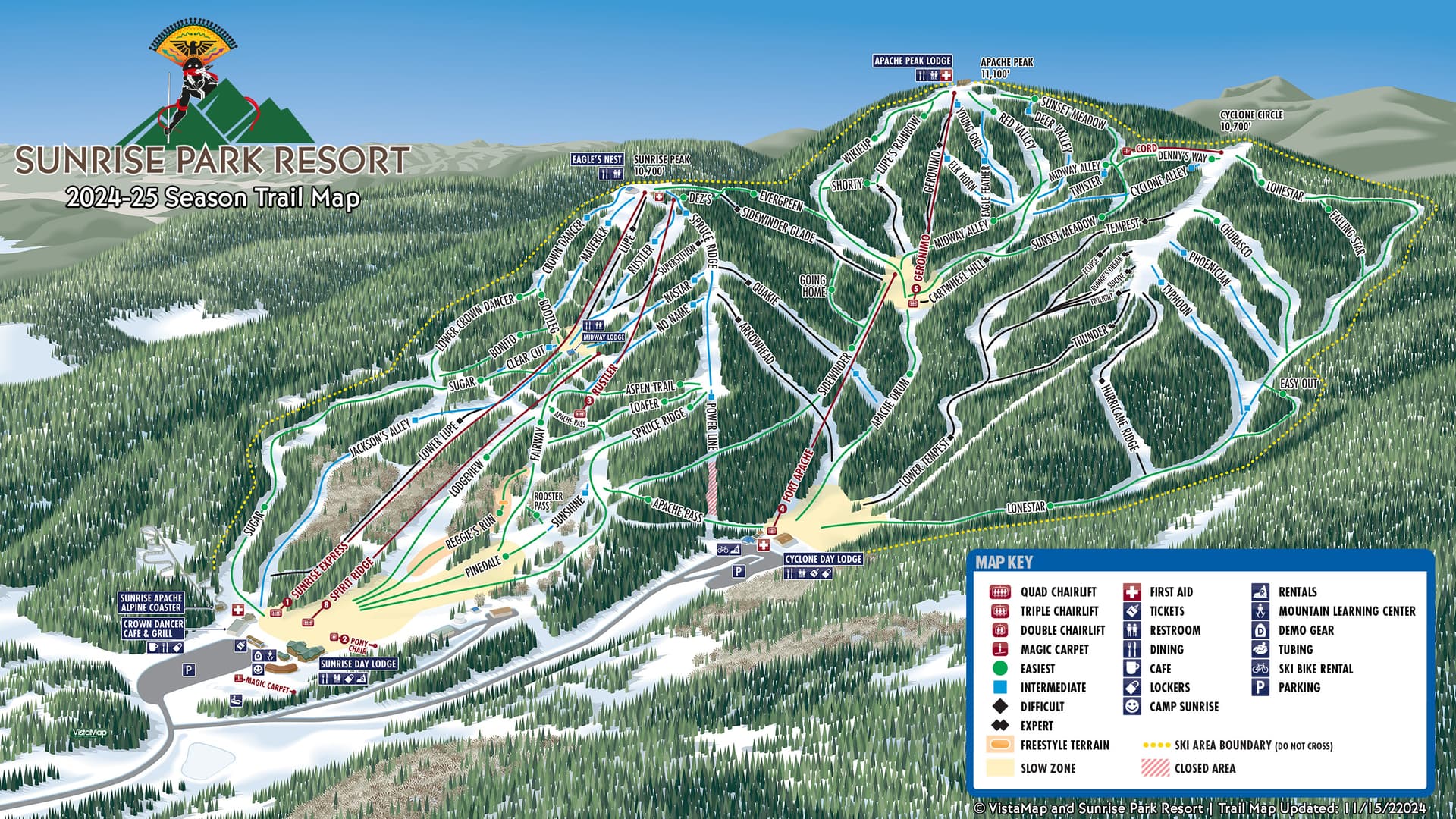 Sunrise Park Resort: Bluebird Skies, Spring Conditions; Trails, Lifts Updated Feb. 28