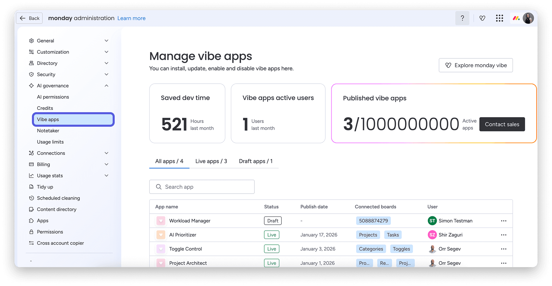 Monday.com details governance and pricing controls for vibe apps