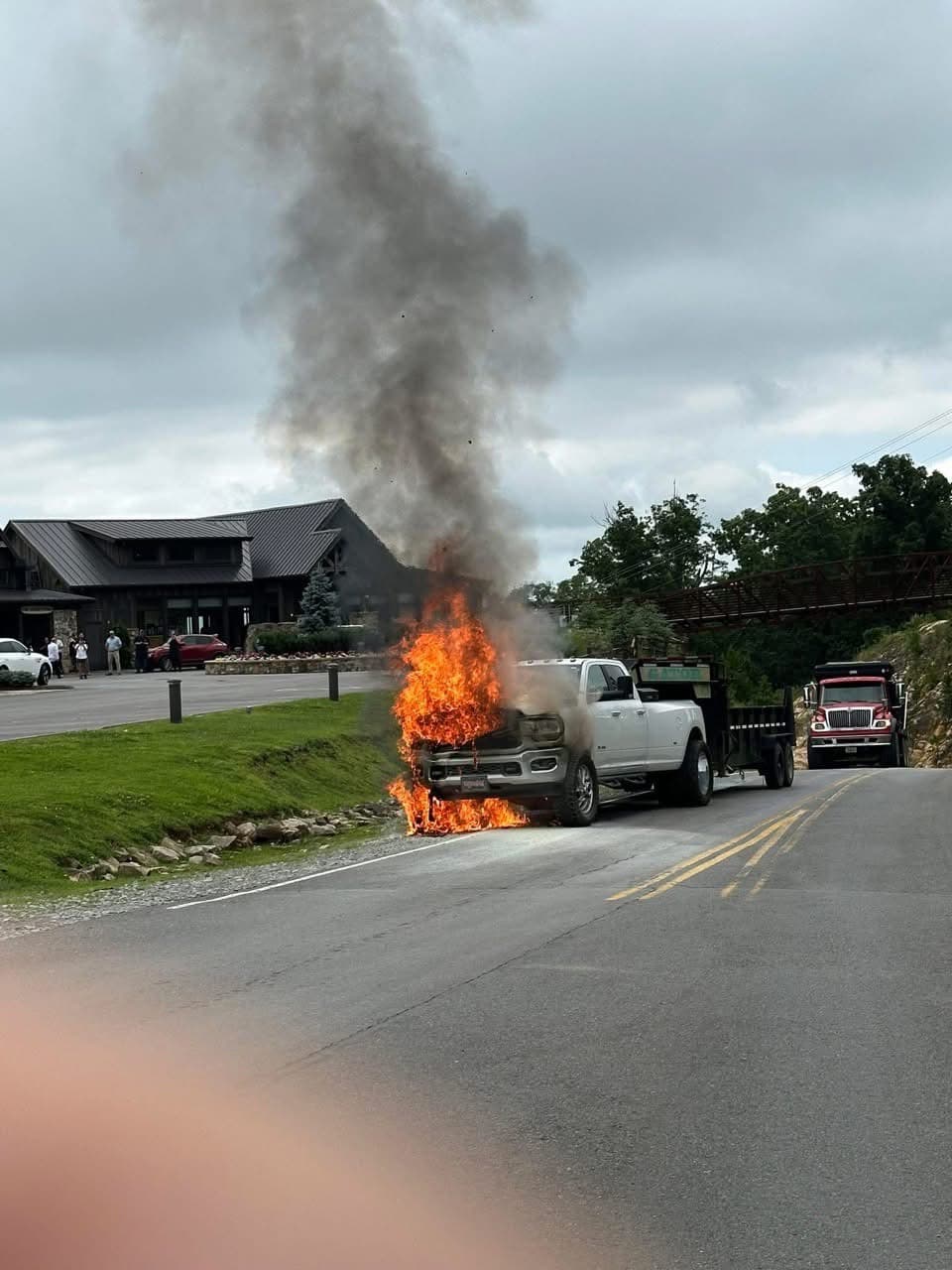 Vehicle Fire Near Power Drive in Jasper Parking Lot Extinguished; No Injuries