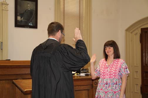 Jennifer Bonjean sworn in as Morgan County circuit clerk