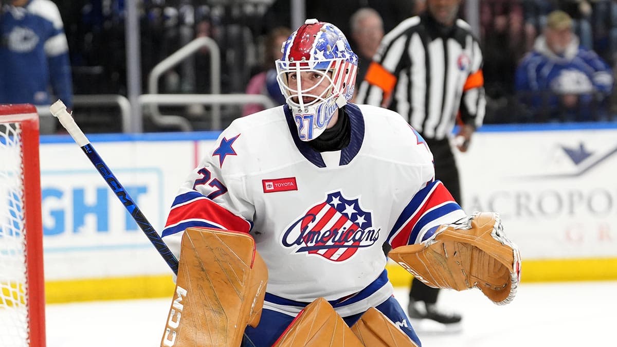 Devon Levi's 34-save, 100th Game Propels Amerks to 5-1 Win in Utica