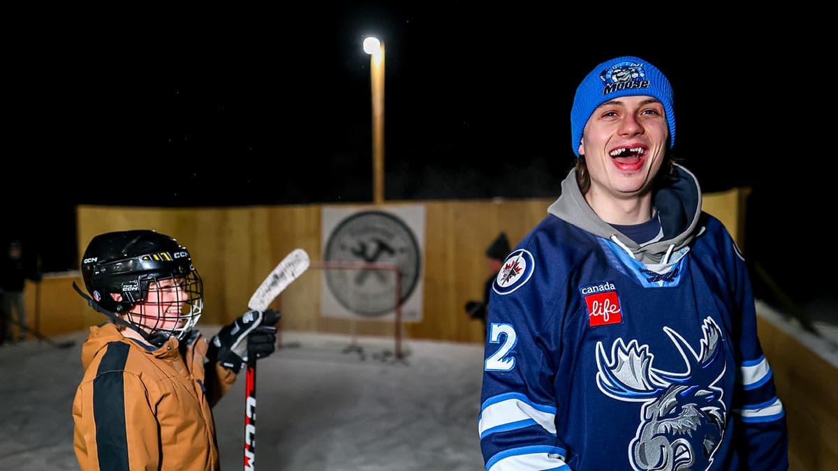 Tyrel Bauer builds a deep community bond in Winnipeg with Moose and Jets initiatives