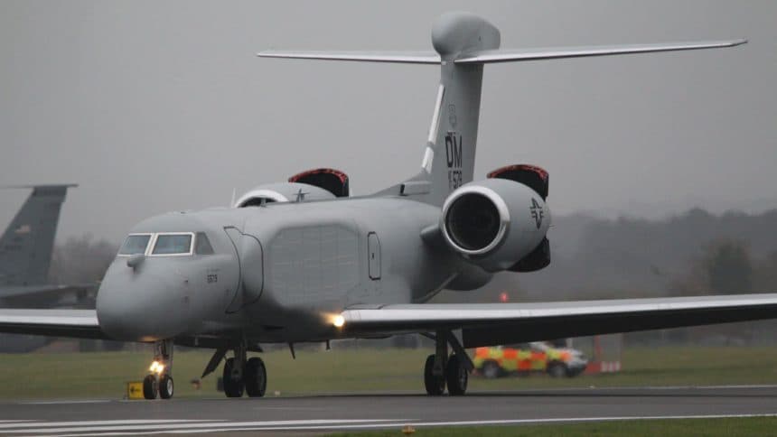 Two EA-37B Compass Call Jets Arrive at RAF Mildenhall, Possibly Marking First Operational Deployment