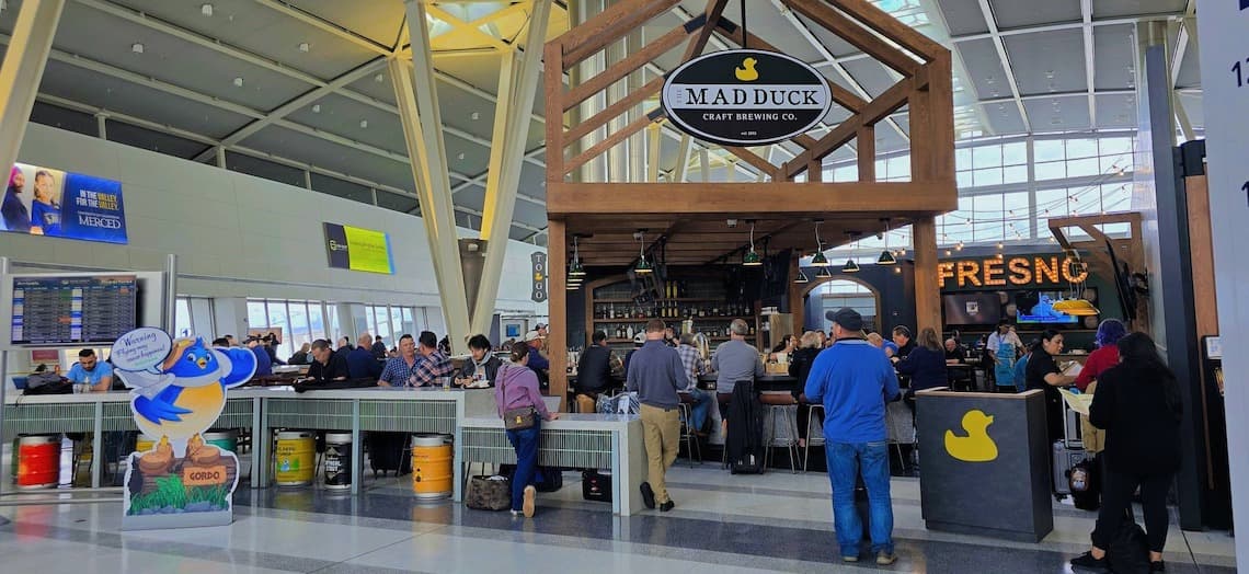 Mad Duck and Los Amigos Open at Fresno Yosemite Airport After Ribbon-Cutting