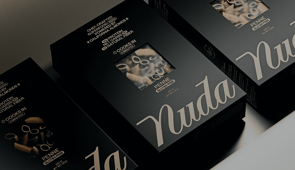 Nuda Pasta Rebrands With Minimalist Packaging to Signal Premium Quality