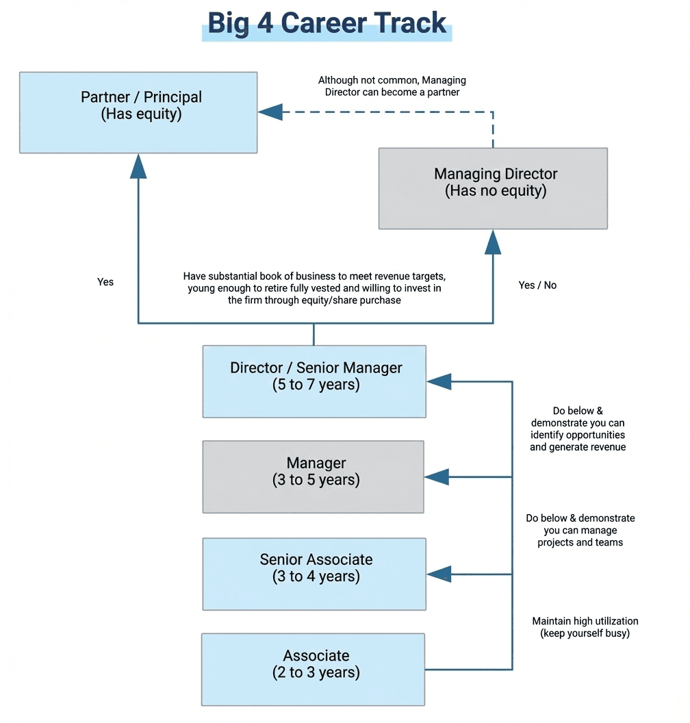 KPMG says career progression can mean mastery, mobility, or partner track