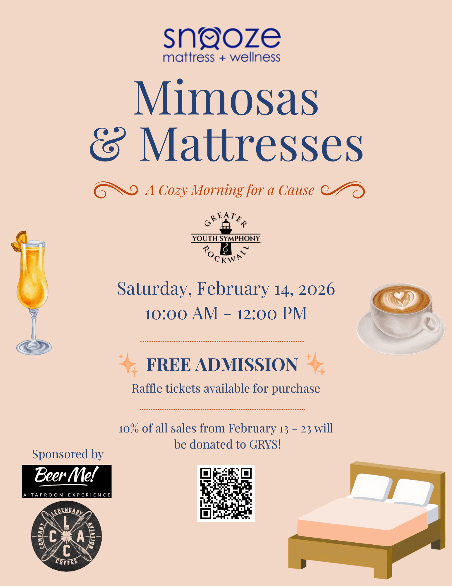 Snooze Mattress + Wellness Hosts Mimosas & Mattresses Benefit for GRYS