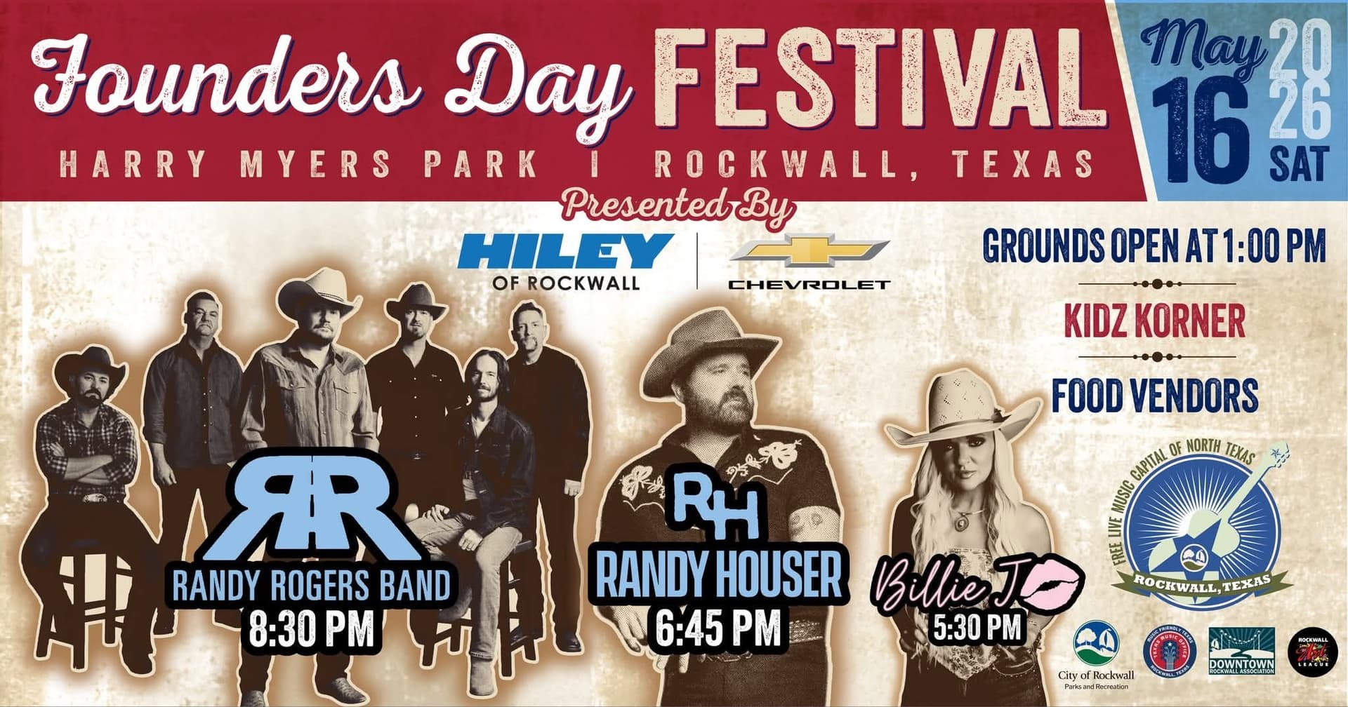 Rockwall marks 172nd birthday with Founders Day festival downtown, at Harry Myers Park