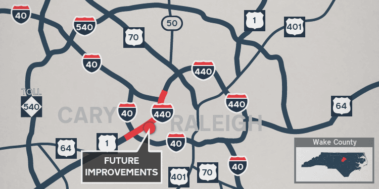 I-440 Western Boulevard upgrades near completion; overnight lane closures continue