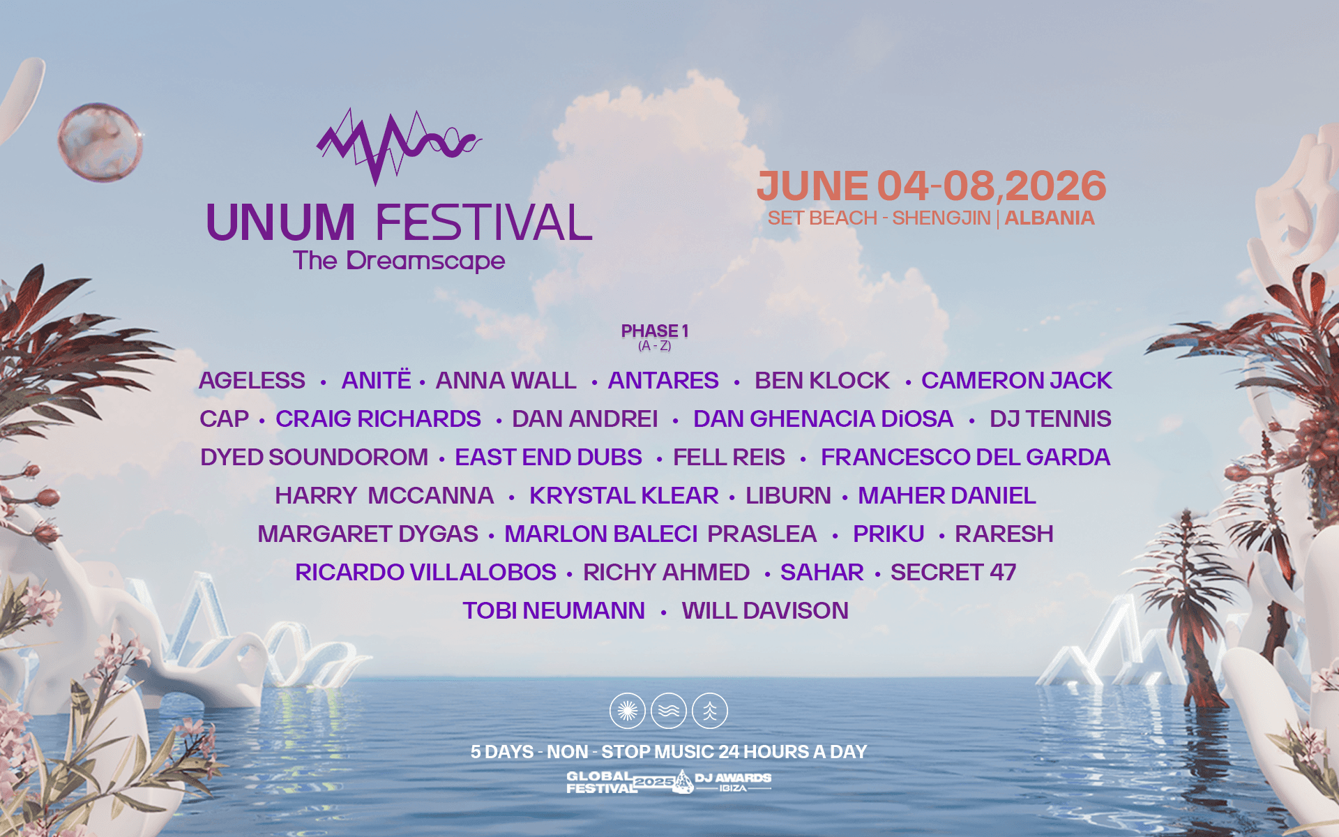 UNUM Festival 2026 Reveals Full Lineup, Bringing Minimal and Leftfield Techno to Albania