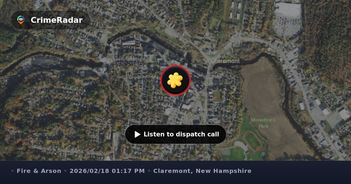 Claremont Pleasant Street fire alarm prompts response, odor from empty propane tank