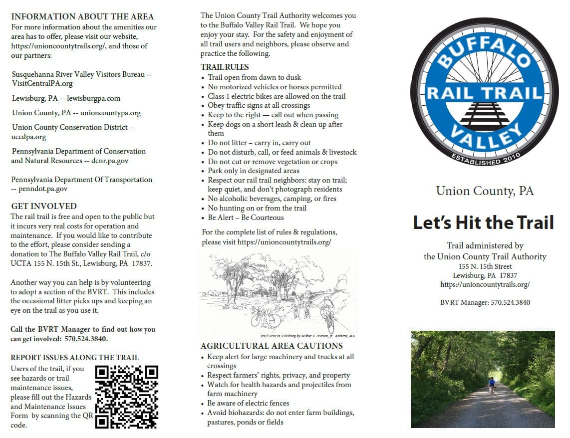 Union County Trail Authority Meets March 19 to Discuss Buffalo Valley Rail Trail