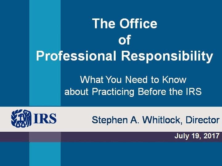 KPMG tax staff should know IRS Circular 230 rules