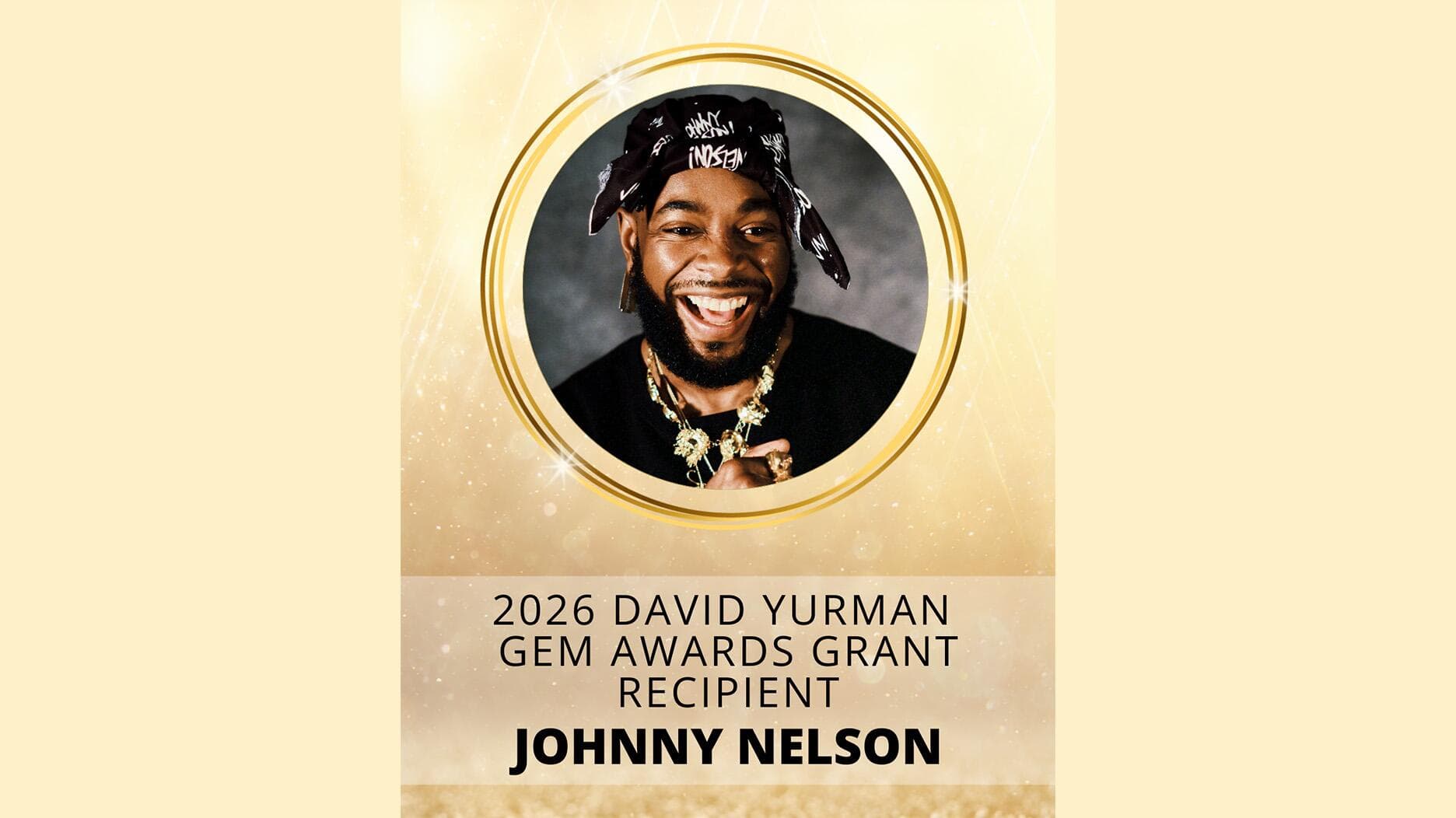 Johnny Nelson Wins Inaugural David Yurman GEM Awards Grant
