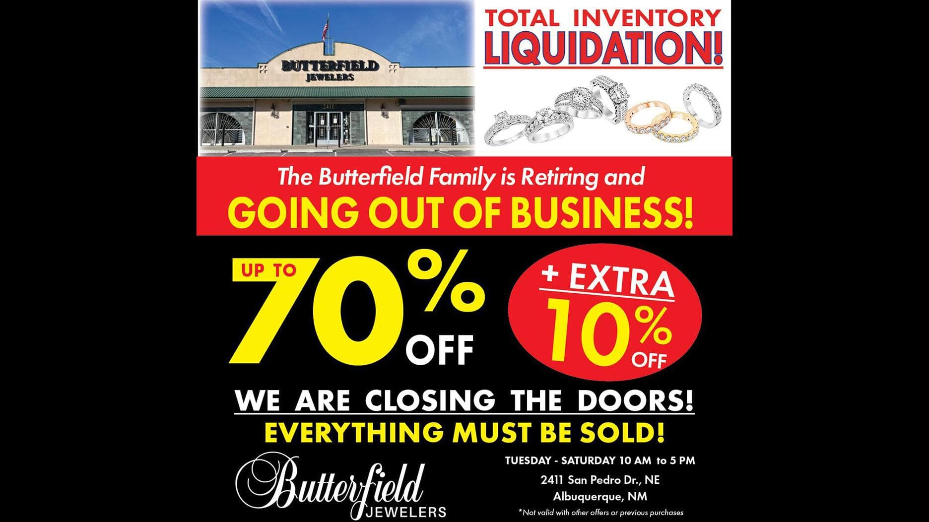 Butterfield Jewelers in Albuquerque to Close After 97 Years