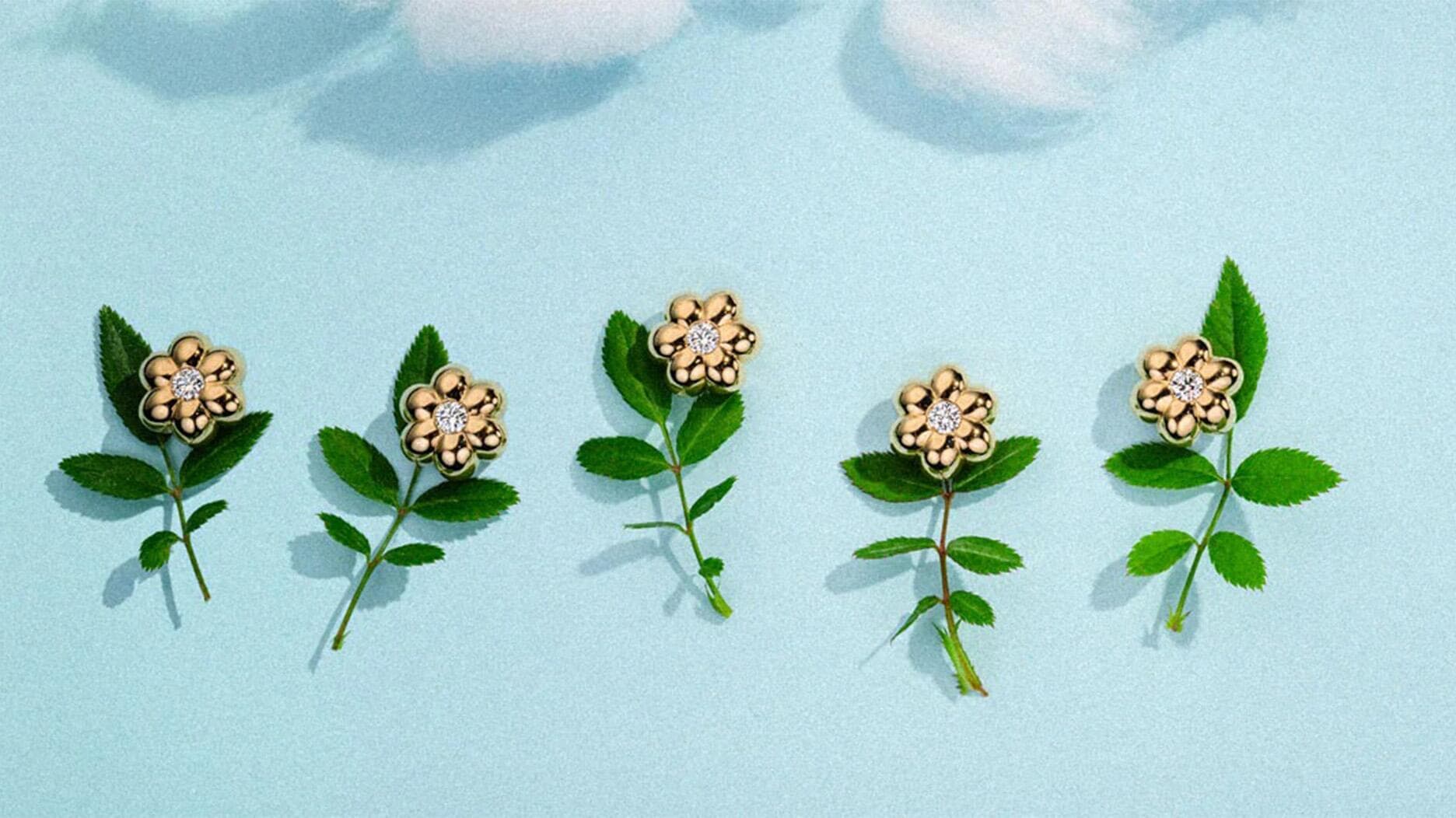 Boochier's Flower Puff Collection Turns Friendship Bracelets Into Fine Jewelry