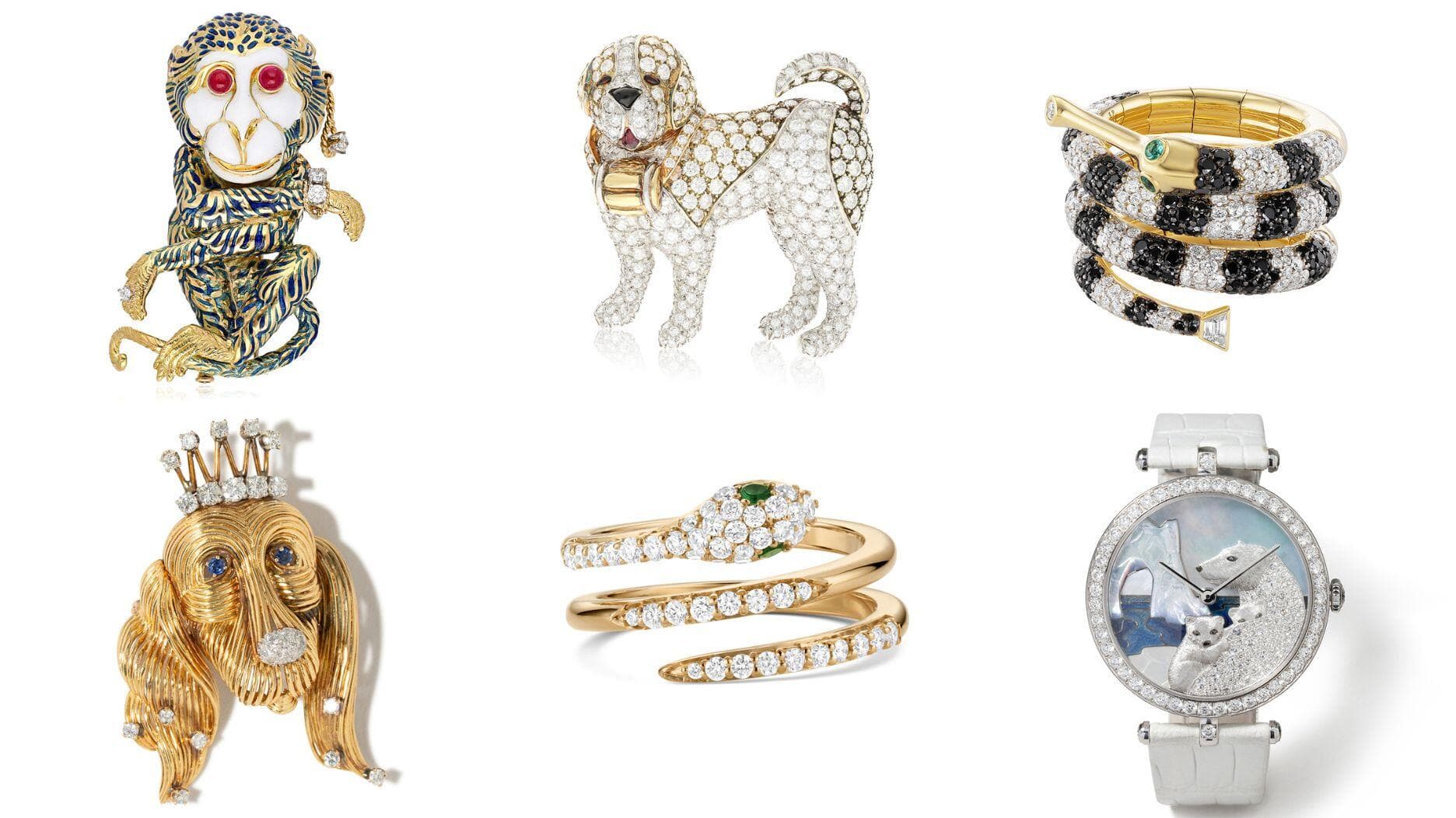 Van Cleef & Arpels polar bear watch spotlights mother-of-pearl, baroque pearls