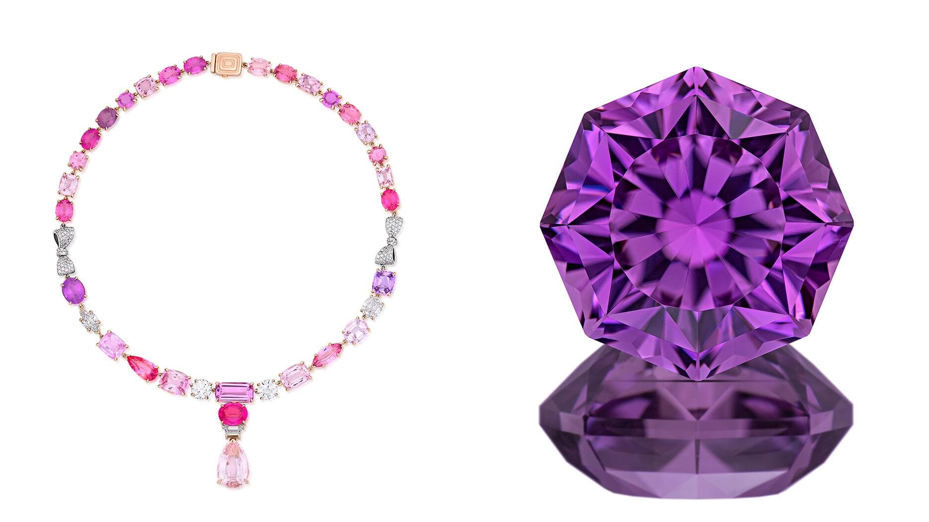 Mimi So’s 18K Rose-Gold Necklace and Ben Kho’s 35.25-ct Kunzite Win AGTA