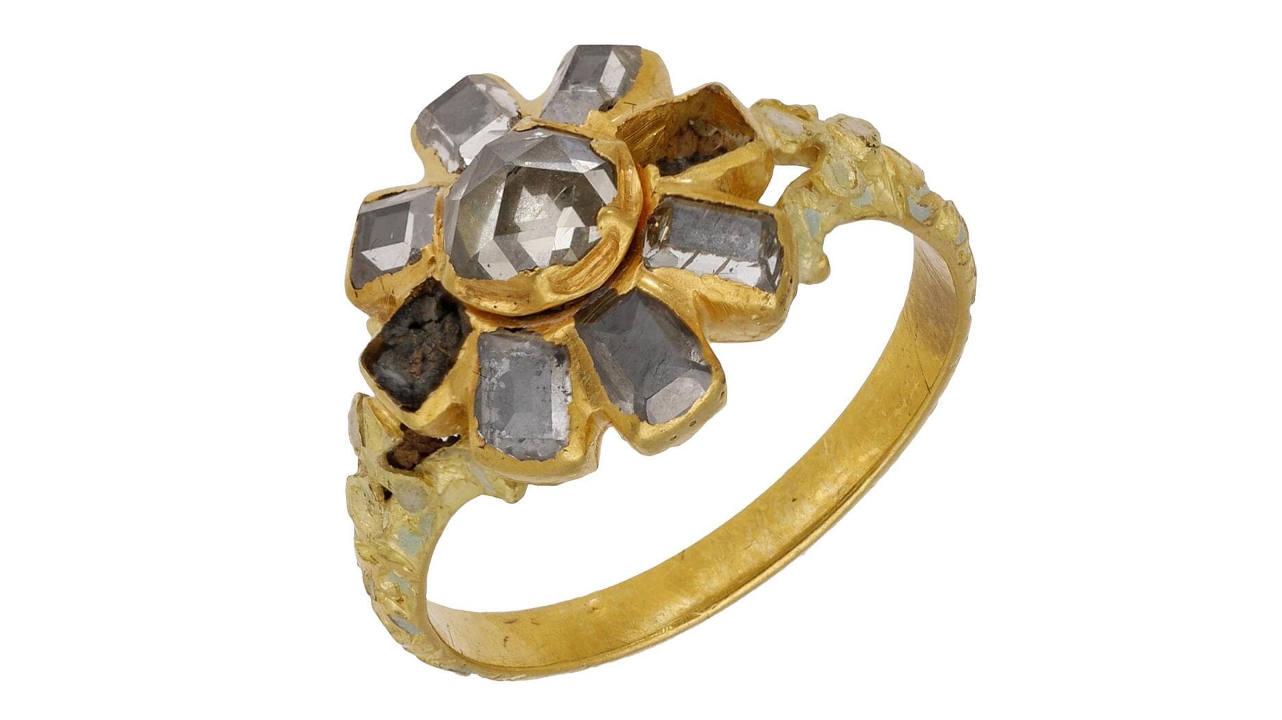 Historic diamond ring found by detectorist sells for $22,400 at Noonans