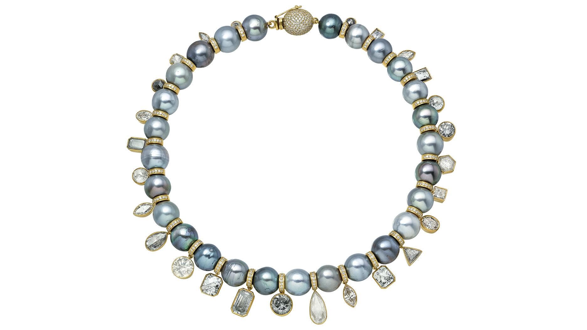 Cultus Artem unveils celestial necklace of salt-and-pepper diamonds