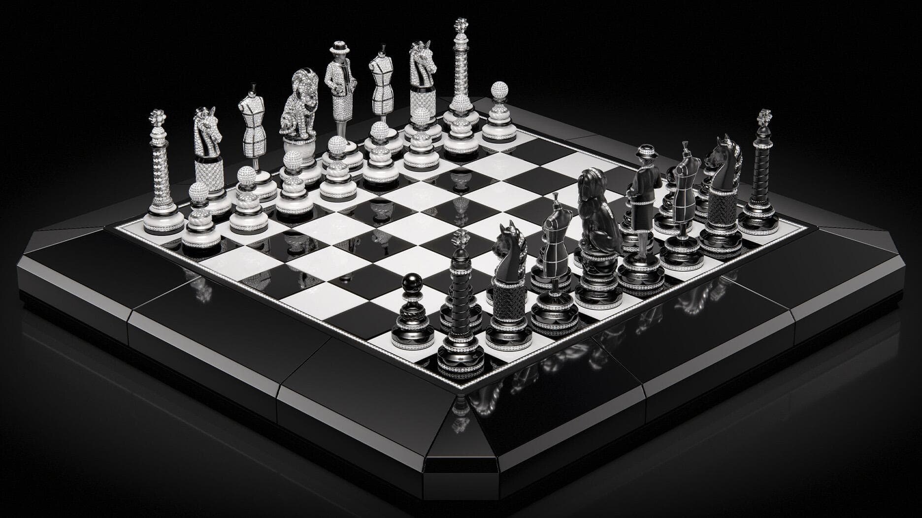 Chanel turns Coco Chanel into a game character, unveils diamond chessboard