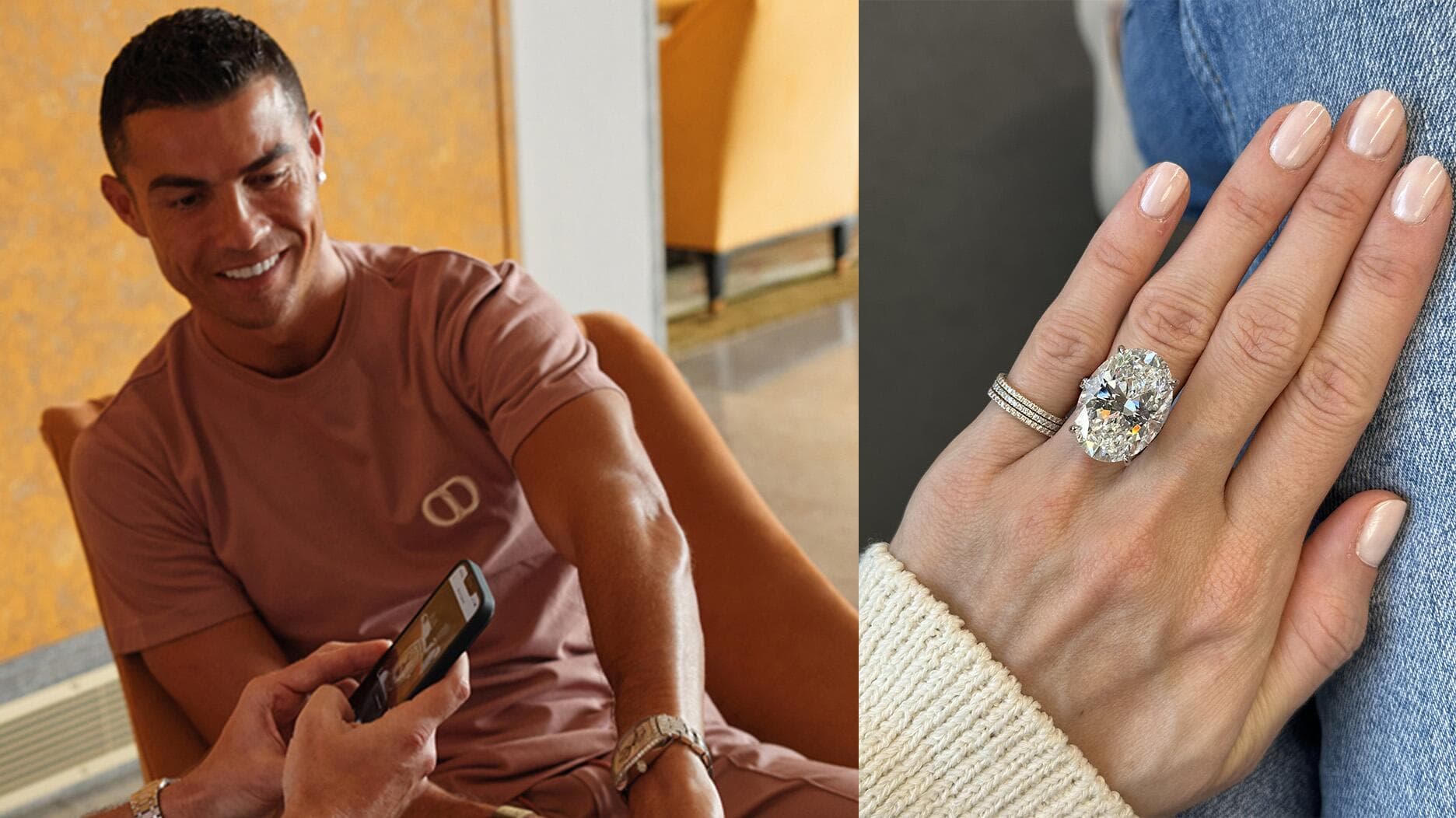 Cristiano Ronaldo's $5 million engagement ring stuns with 30-carat diamond