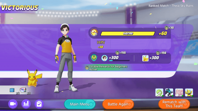 Pokémon UNITE adds Re-Unite rematches and stability fixes in January update