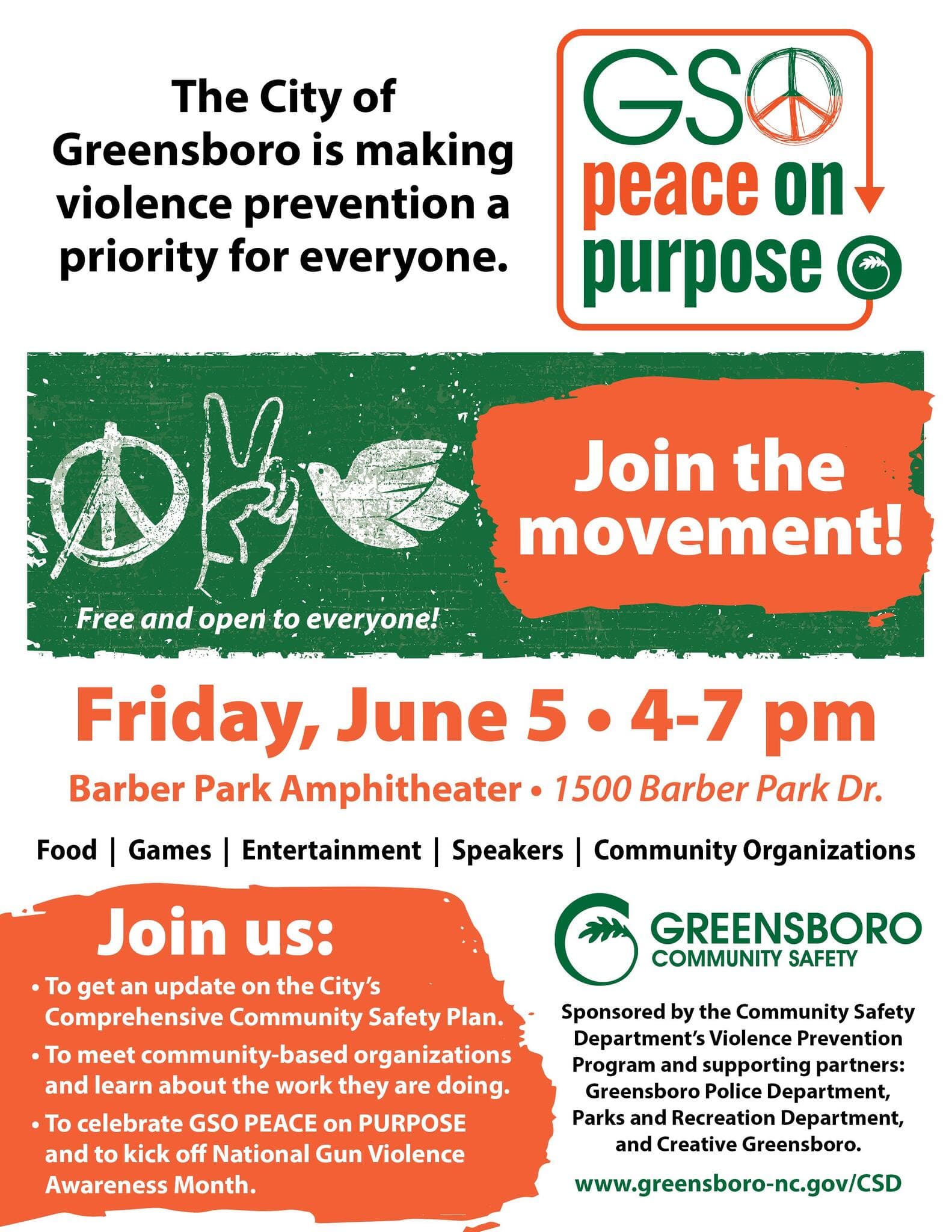 Greensboro launches 100 Days of Peace with Barber Park event