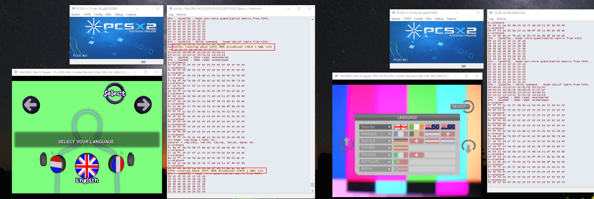 PCSX2 pre-release v2.7.127 adds EyeToy macOS support; Feb 12 date discrepancy