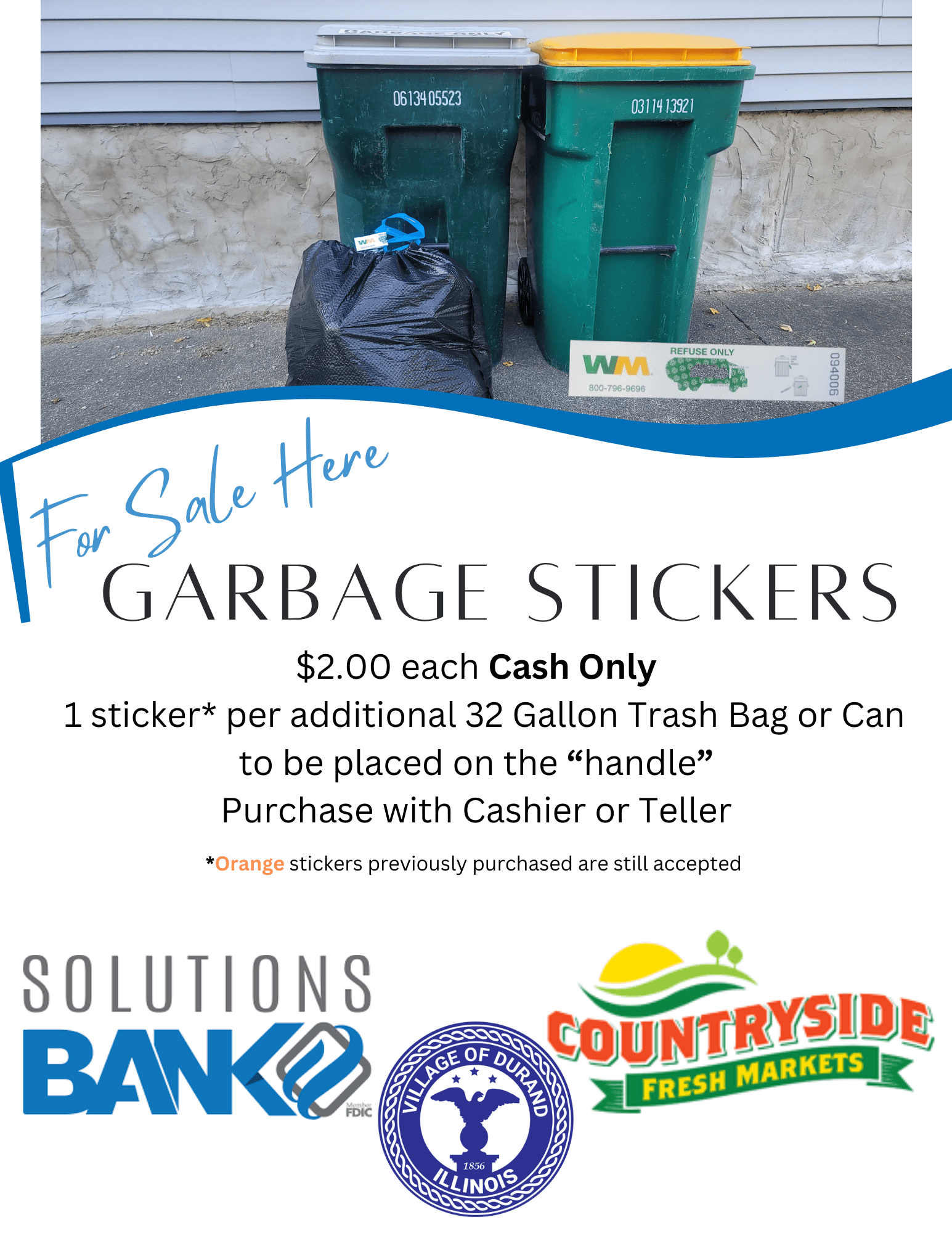 Dubois County Raises Trash Sticker Price to Two Dollars