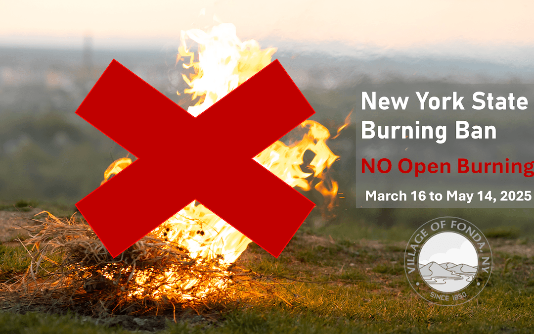 New York Brush Burning Ban Returns March 16, Runs Through May 14