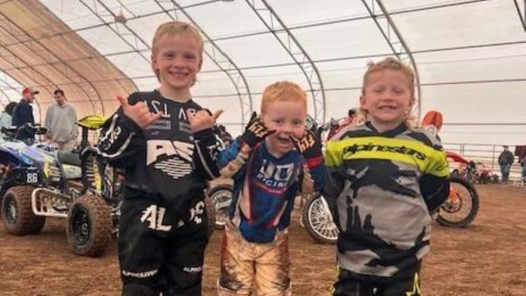 Ryker and Xander Potter-Marcum and Sawyer Talbott Compete in Regional Motocross