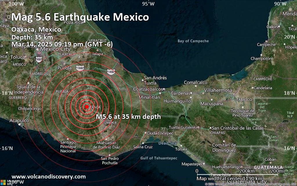 Magnitude 5.6 earthquake shakes southern Mexico, triggers Mexico City alarms