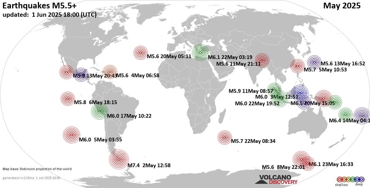 5.5 Magnitude Quake 45 km South of Maisí, Cuba; No Immediate Damage