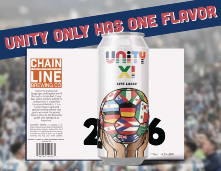 Chainline Brewing launches Unity XI lager for 2026 World Cup fans