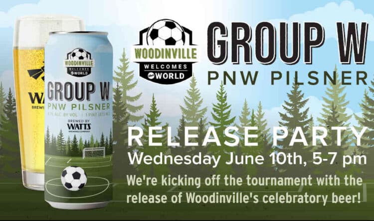 Woodinville’s Group W Pilsner unites 30 businesses for World Cup