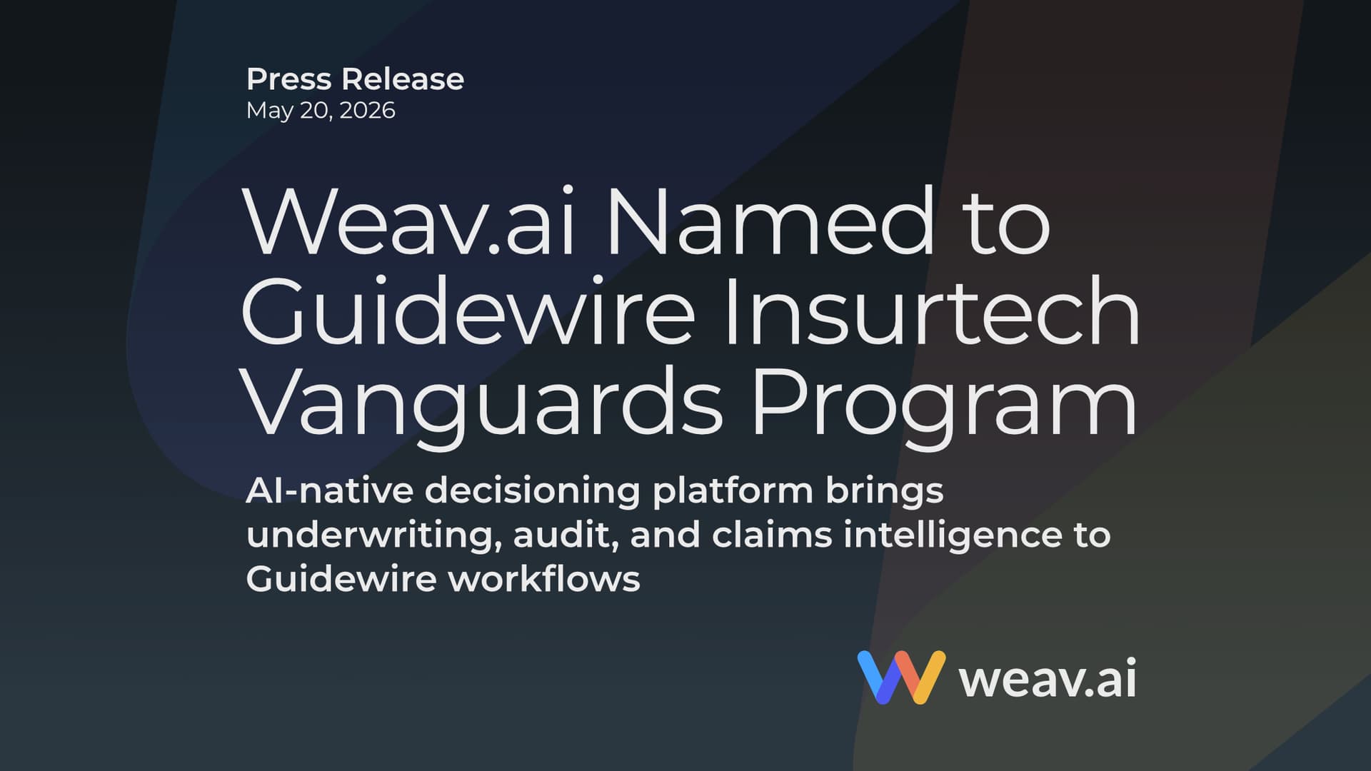 Weav.ai joins Guidewire program, expands AI decisioning for insurers