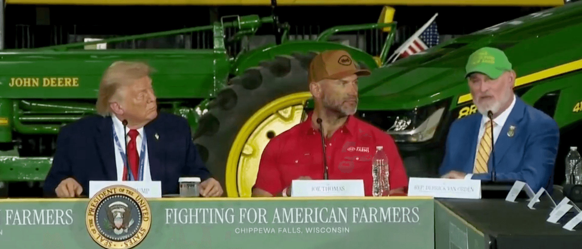 Trump visits Wisconsin to reassure farmers hit by tariffs and rising costs